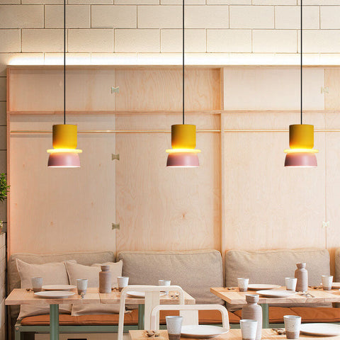 Lampa Wisząca Macaron | Skandynawski Styl | Kolorowy Metal