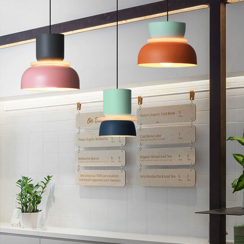 Lampa Wisząca Macaron | Skandynawski Styl | Kolorowy Metal