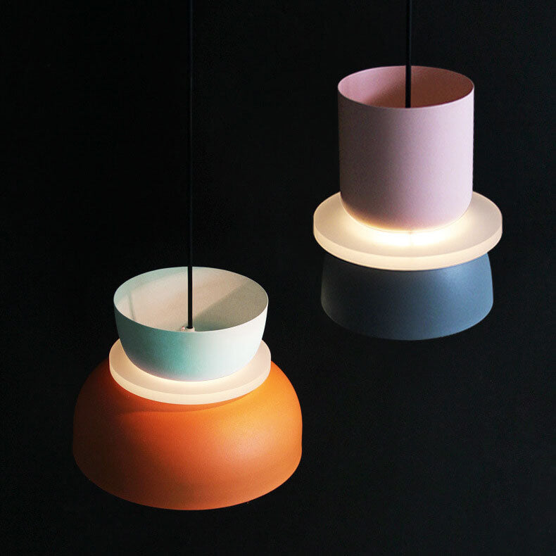 Lampa Wisząca Macaron | Skandynawski Styl | Kolorowy Metal