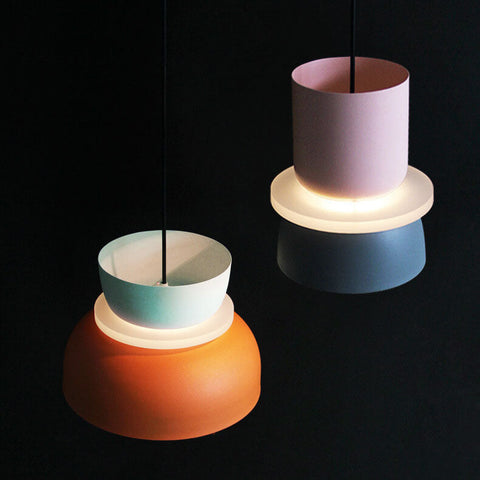 Lampa Wisząca Macaron | Skandynawski Styl | Kolorowy Metal