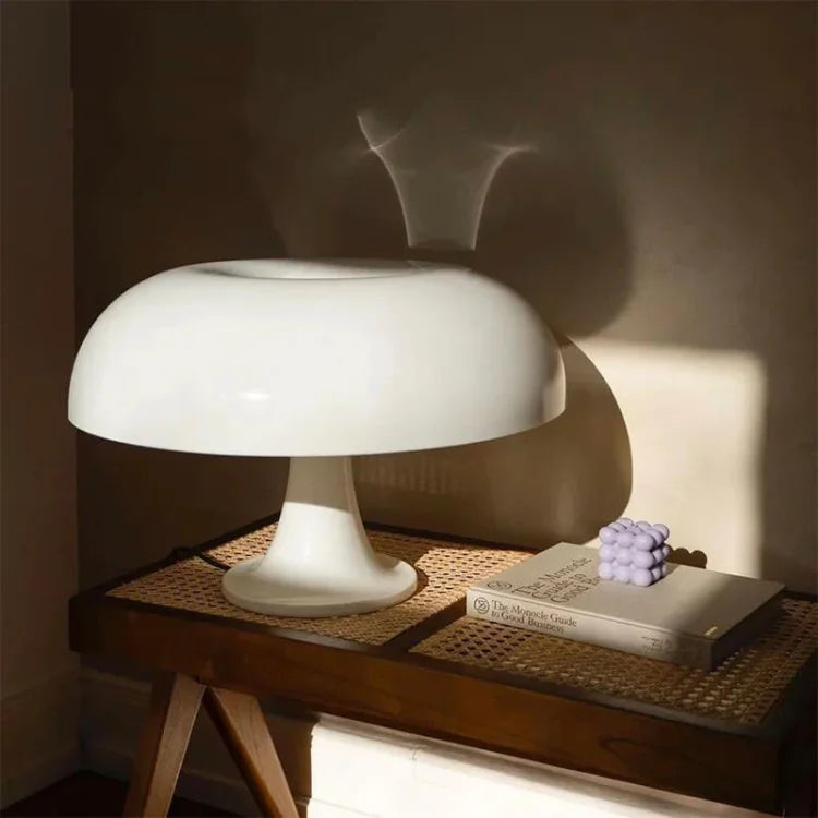 Lampa Stołowa Lumo | Dekoracyjna Lampa Biurkowa | Błyszczący Kształt Grzybka