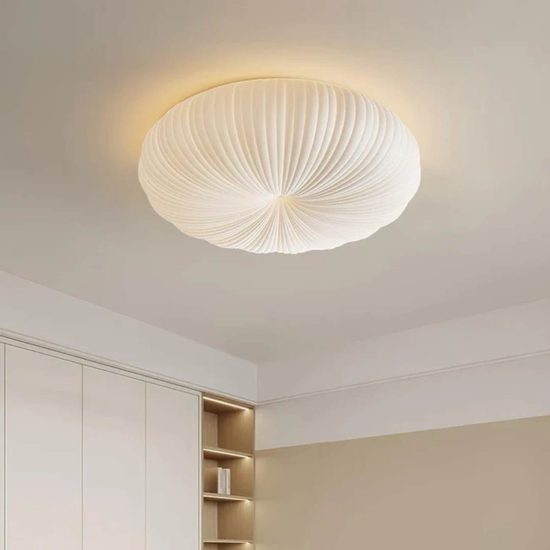 Olara | Plafon Sufitowy LED | Akrylowy Klosz z Efektem Tekstury