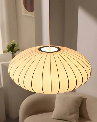 Rayon de Lumière | Lampa wisząca dekoracyjna | Jedwabna powłoka i regulacja światła