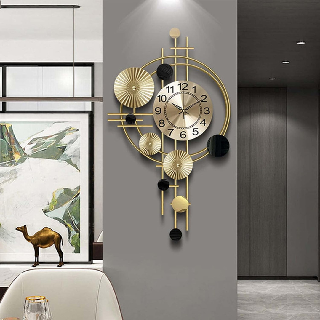 Zegar Ścienny Altero | Duży Zegar Dekoracyjny | Metalowy Design 3D