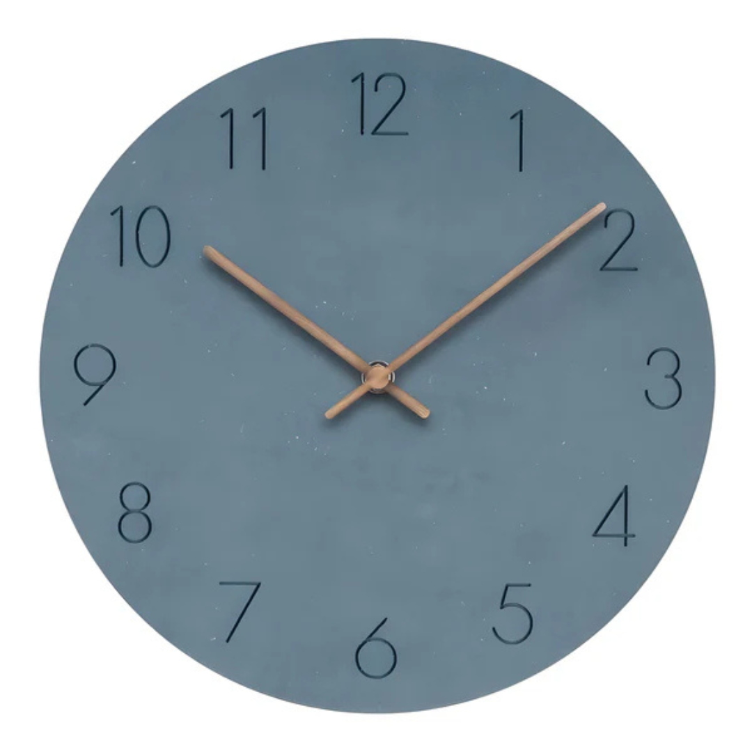 Zegar Ścienny Tiko | Minimalistyczny Zegar Drewniany | Cichy Mechanizm Kwarcowy