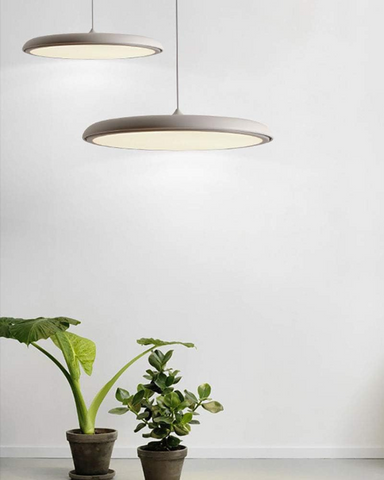 Lampa wisząca Haloé | Oświetlenie nad stół | Matowy metal