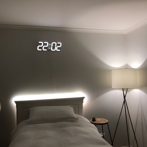 Zegar Ścienny Nyvox | Zegar Cyfrowy LED 3D | Nowoczesny Design