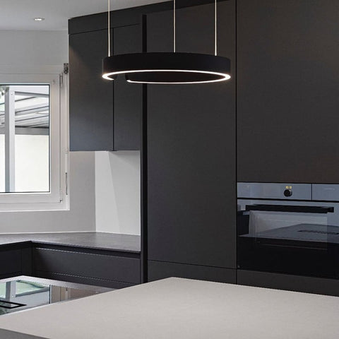 Lampa Wisząca Circa | Nowoczesna Lampa Sufitowa LED | Okrągła Forma z Metalu
