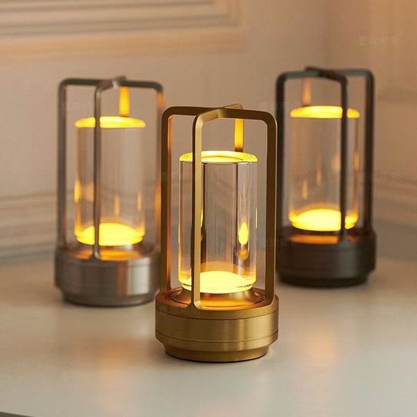 LATARNIA LUMIRA | Kryształowa Lampa LED | Dotykowa, USB, Styl Natural Elegance
