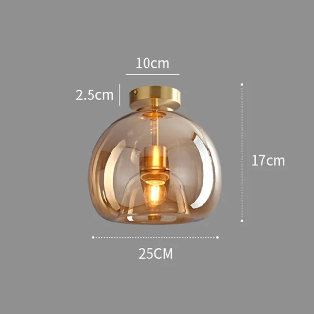 Lampa Wisząca Nubro | Nowoczesna Lampa z Przydymionego Szkła | Sufitowa Oprawa Loftowa
