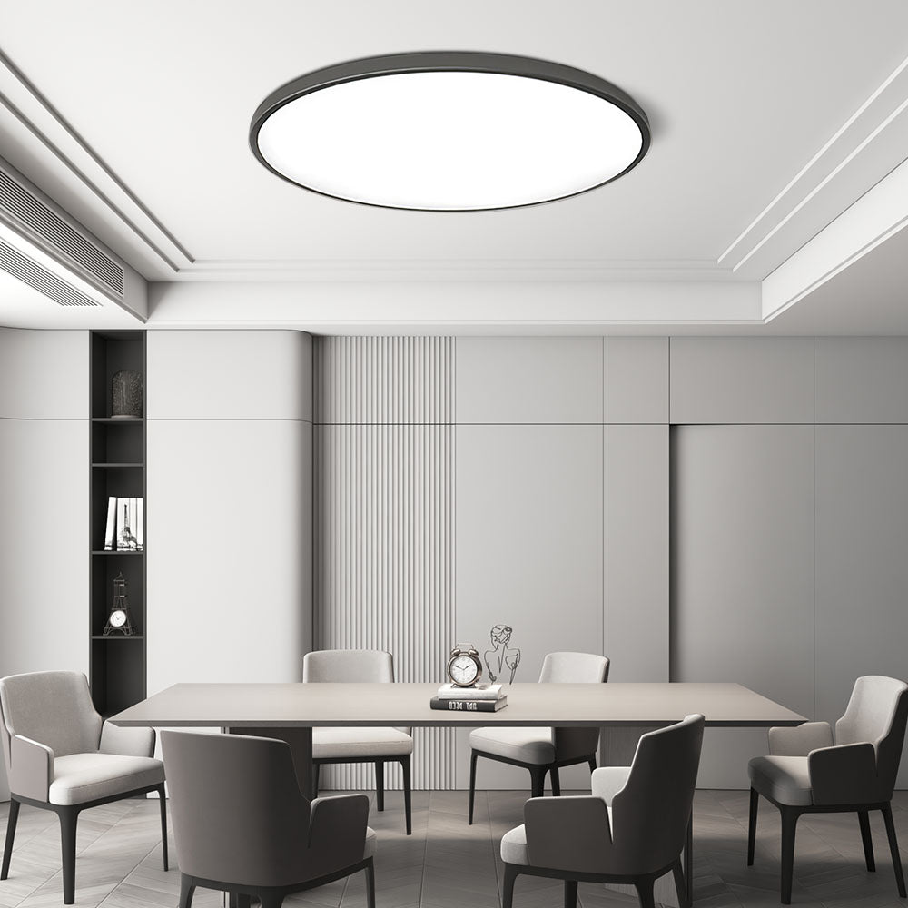 Plafon Aureo | Lampa Sufitowa LED | Złoty Pierścień i Matowe Światło