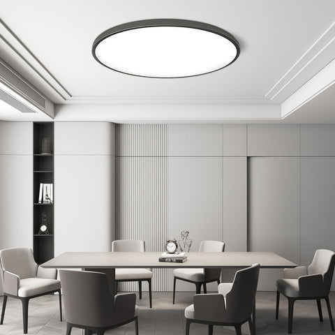 Plafon Aureo | Lampa Sufitowa LED | Złoty Pierścień i Matowe Światło