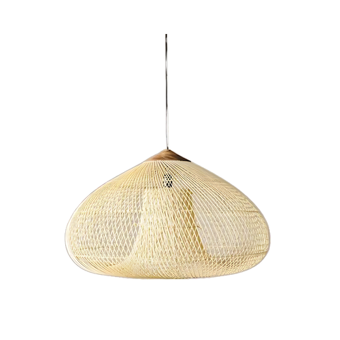 Lampa Wisząca Ayu | Rattanowa Lampa Sufitowa | Pleciona z Wikliny Wisterii