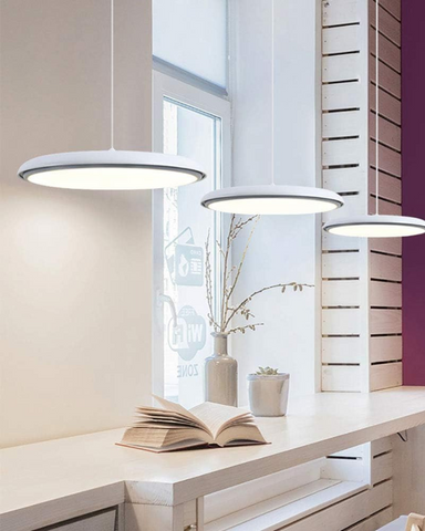 Lampa wisząca Haloé | Oświetlenie nad stół | Matowy metal