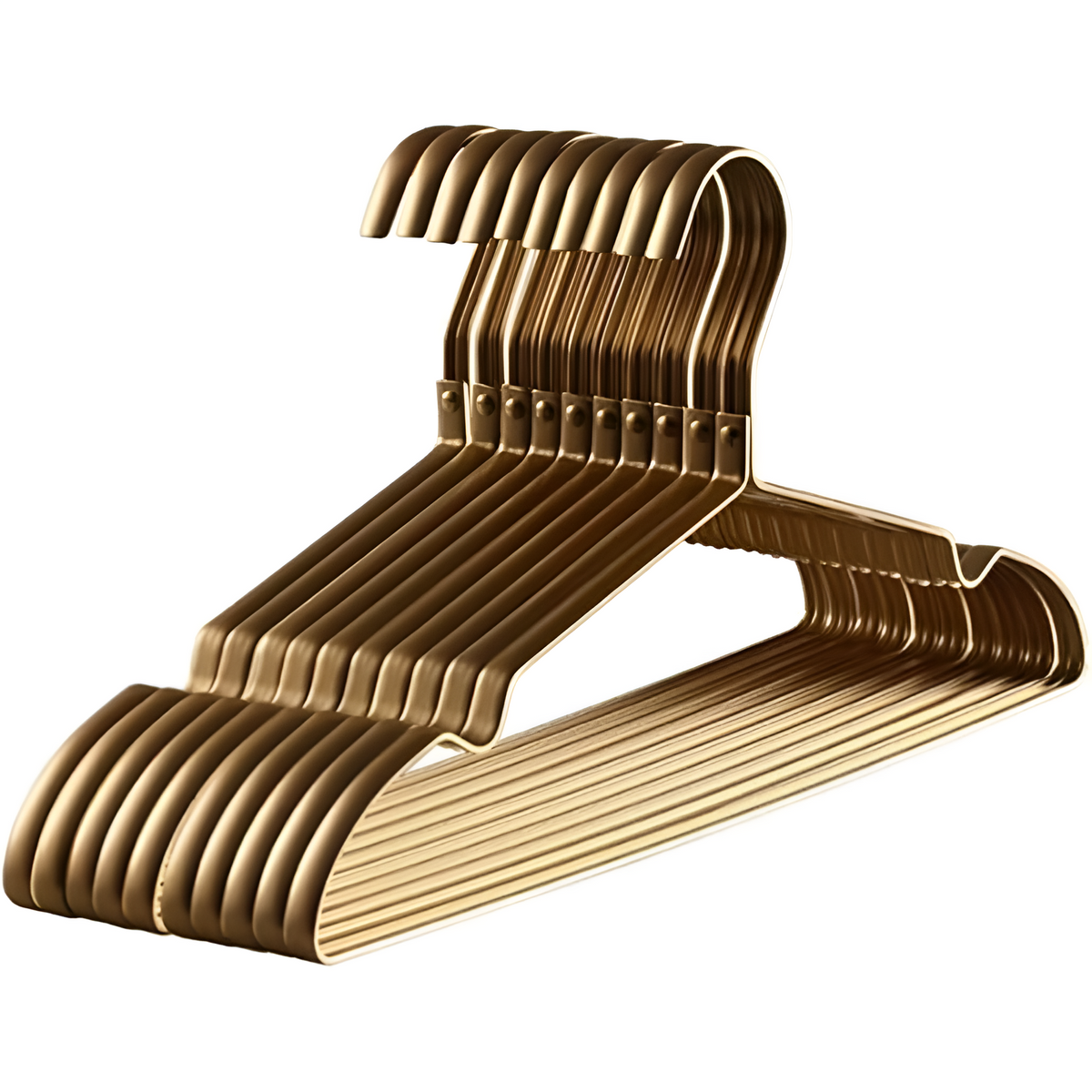 Złota Linia Wieszaków | Wieszaki Antypoślizgowe | Aluminiowe Premium