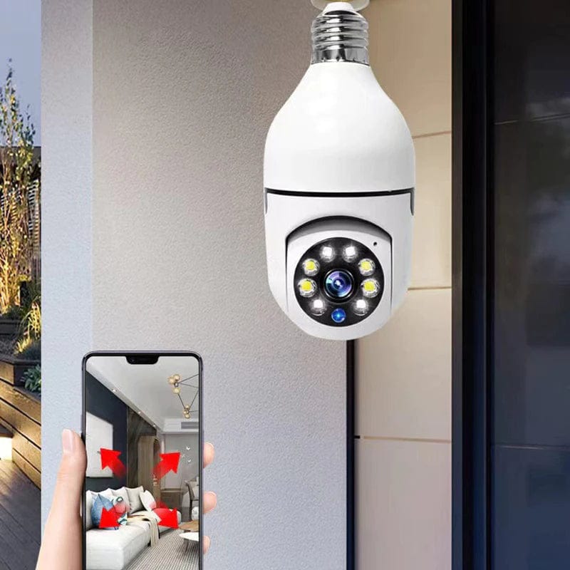 Kamera LightGuard 360 | Kamera LED E27 | Obrót 360° i Tryb Nocny