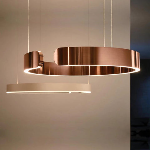Lampa Wisząca Circa | Nowoczesna Lampa Sufitowa LED | Okrągła Forma z Metalu