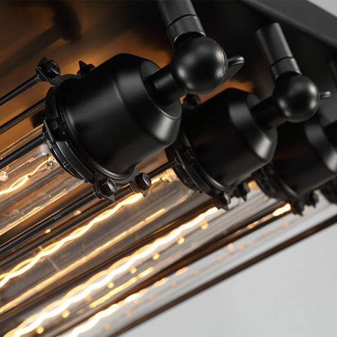 Plafon Epoch | Lampa sufitowa industrialna | Czarna metalowa oprawa