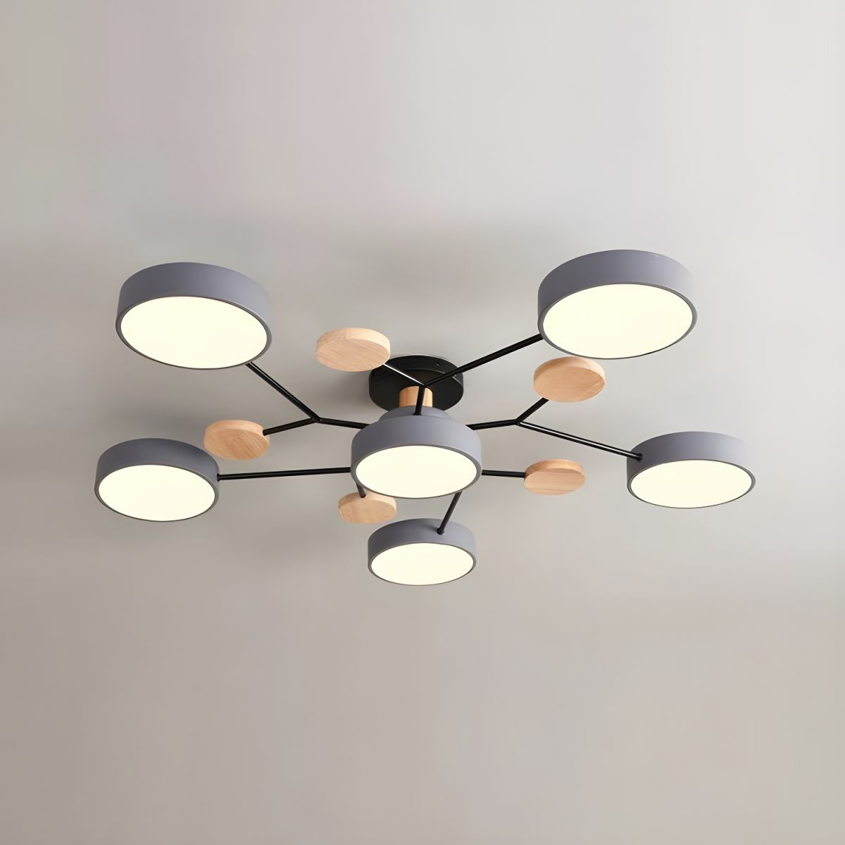 Arboris Multi | Lampa Sufitowa Dekoracyjna | Metal i Drewno