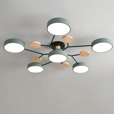 Arboris Multi | Lampa Sufitowa Dekoracyjna | Metal i Drewno