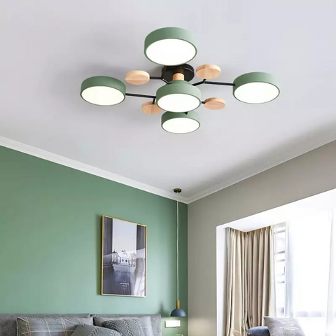 Arboris Multi | Lampa Sufitowa Dekoracyjna | Metal i Drewno