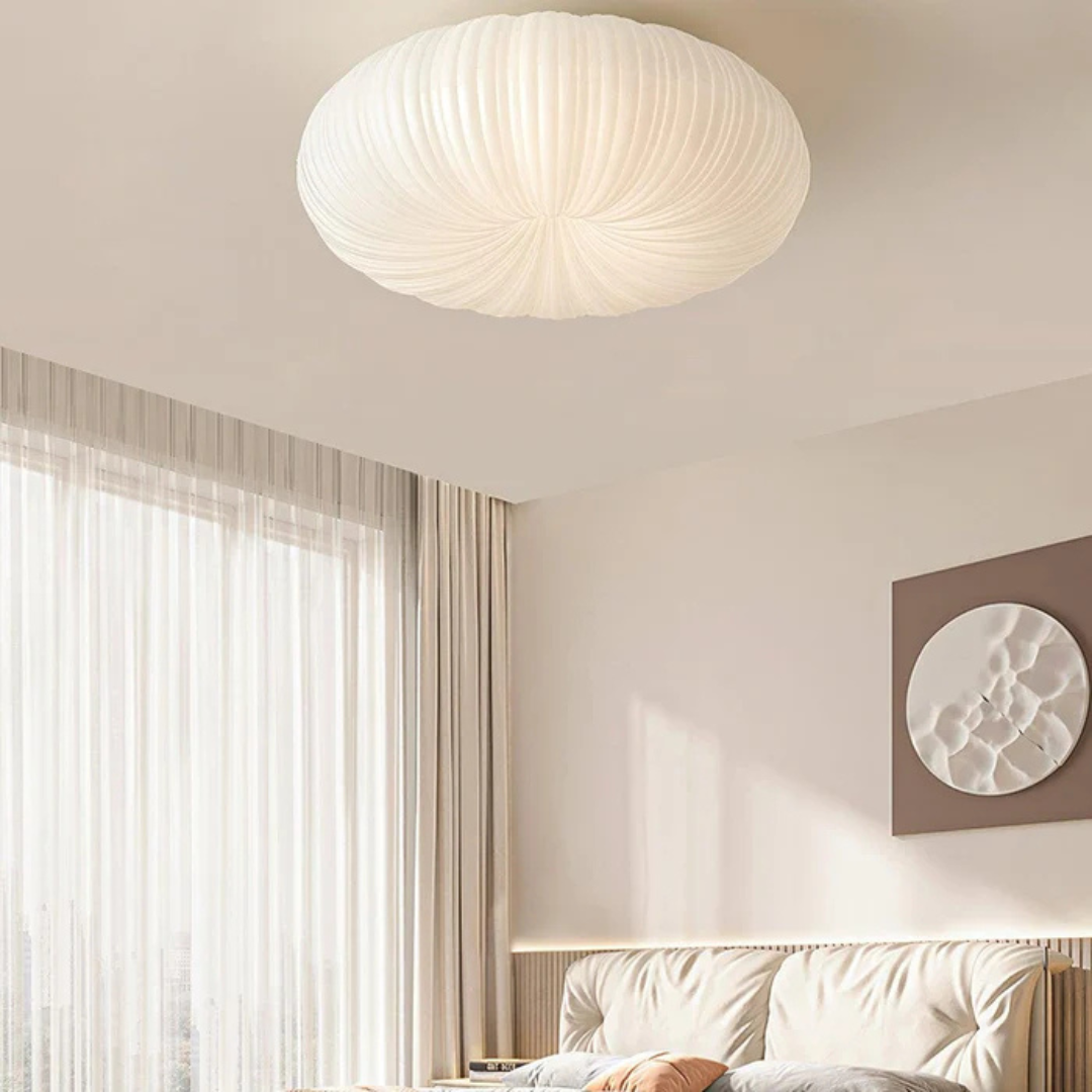 Olara | Plafon Sufitowy LED | Akrylowy Klosz z Efektem Tekstury