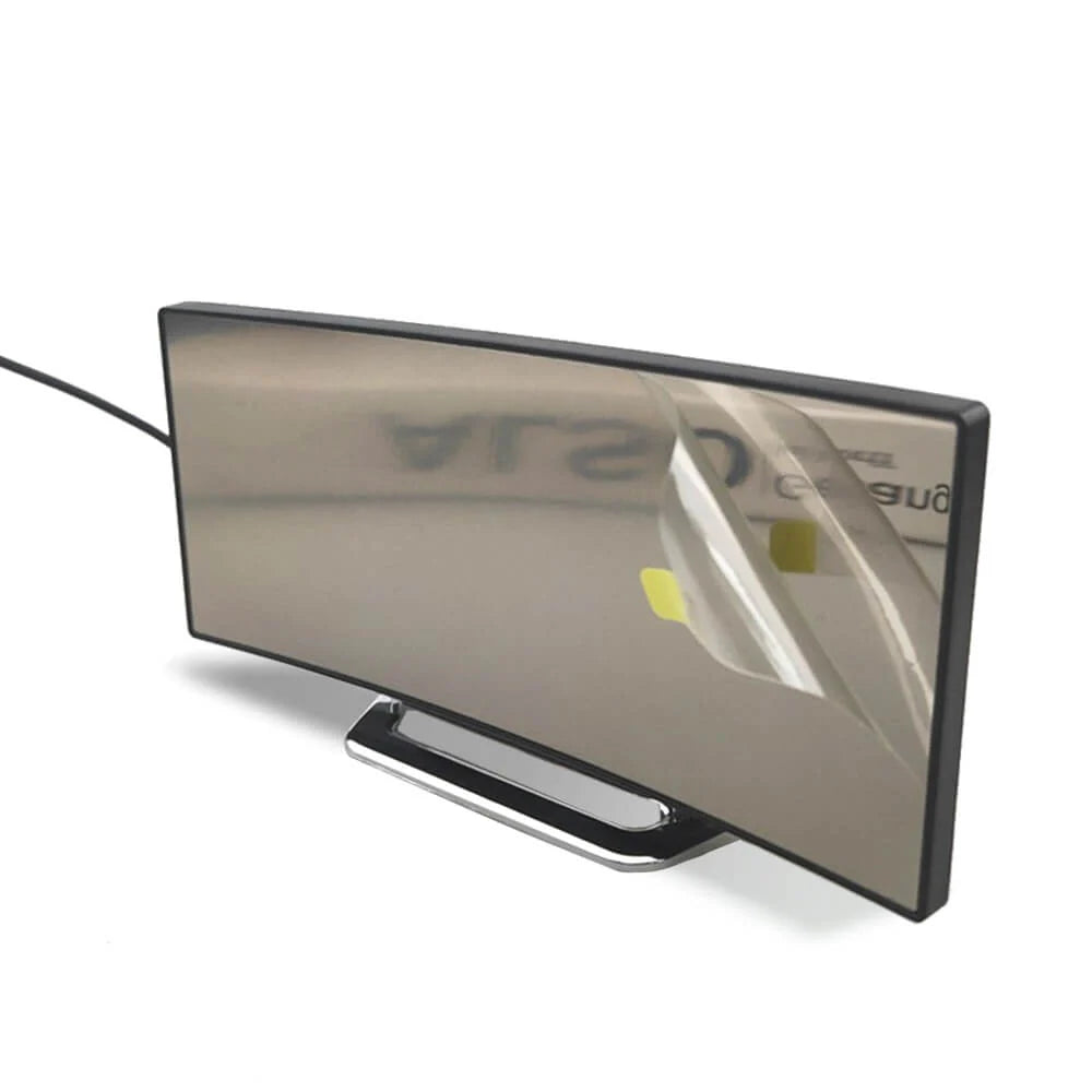 Zegar CurveTime LED | Zegar Cyfrowy z Lustrzaną Powierzchnią | Zakrzywiony Design