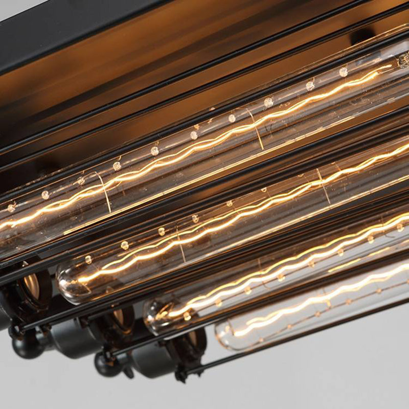 Plafon Epoch | Lampa sufitowa industrialna | Czarna metalowa oprawa