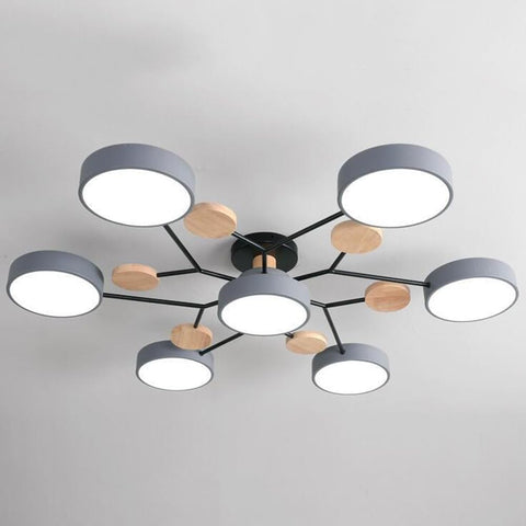 Arboris Multi | Lampa Sufitowa Dekoracyjna | Metal i Drewno