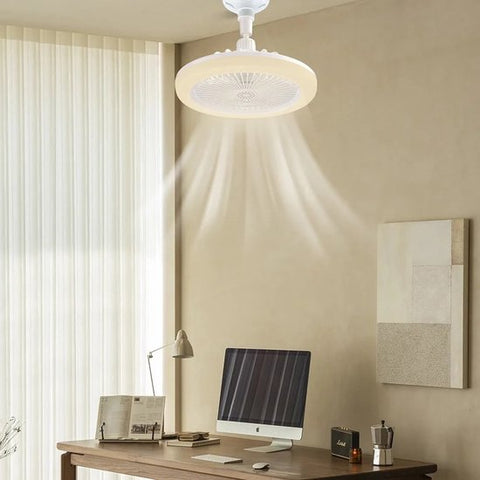 Lampa Sufitowa SocketAir | Lampa z Wiatrakiem | LED i Pilot Bezprzewodowy