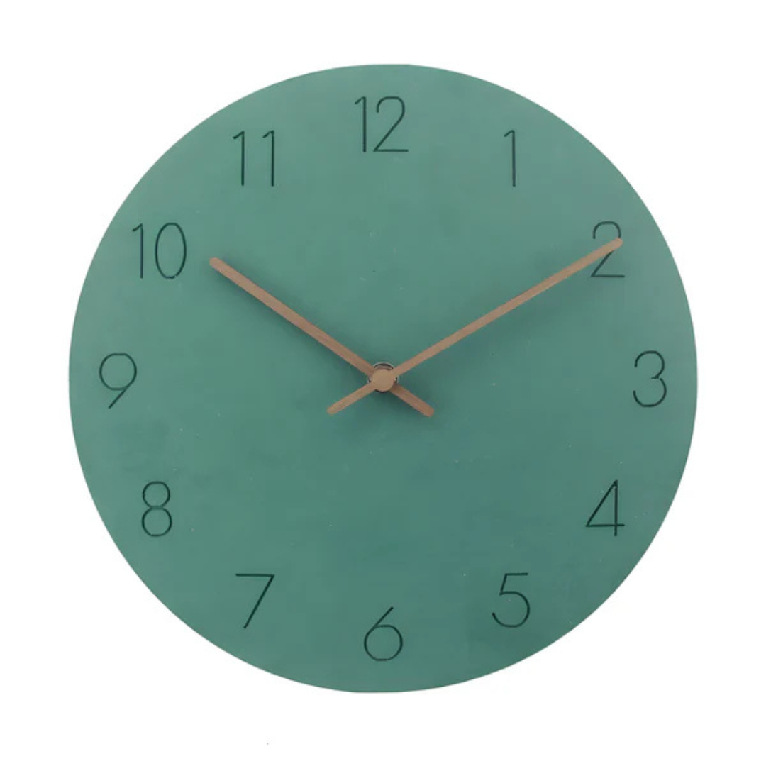 Zegar Ścienny Tiko | Minimalistyczny Zegar Drewniany | Cichy Mechanizm Kwarcowy
