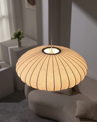 Rayon de Lumière | Lampa wisząca dekoracyjna | Jedwabna powłoka i regulacja światła