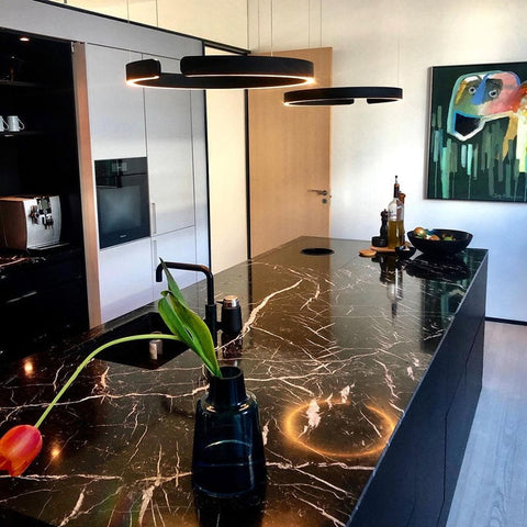Lampa Wisząca Circa | Nowoczesna Lampa Sufitowa LED | Okrągła Forma z Metalu