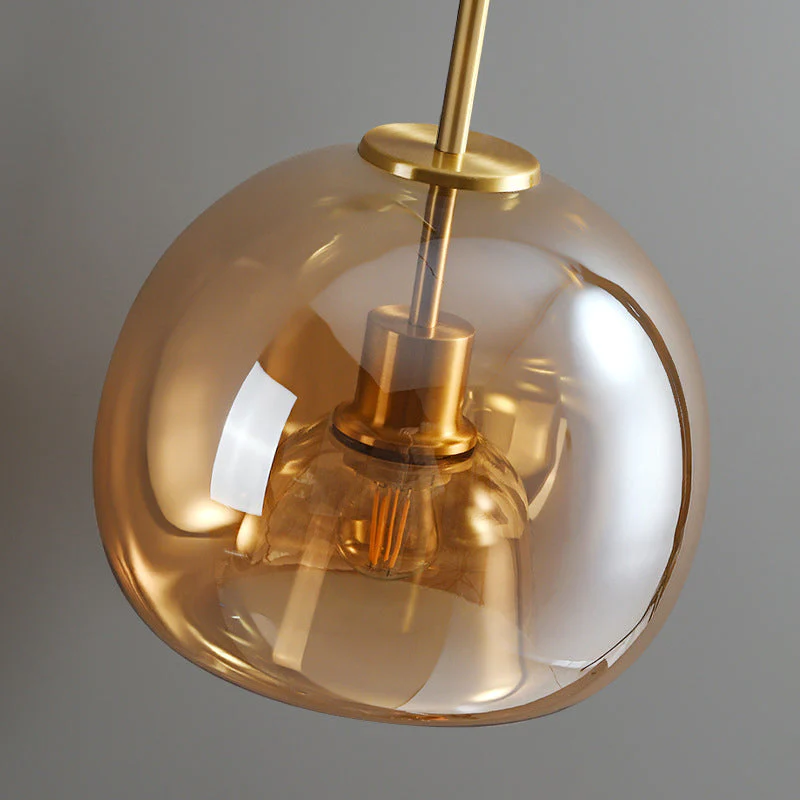 Lampa Wisząca Nubro | Nowoczesna Lampa z Przydymionego Szkła | Sufitowa Oprawa Loftowa