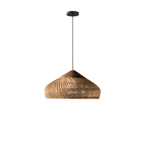 Lampa Wisząca Noa | Rattanowe Oświetlenie Sufitowe | Ręcznie Pleciony Bambus