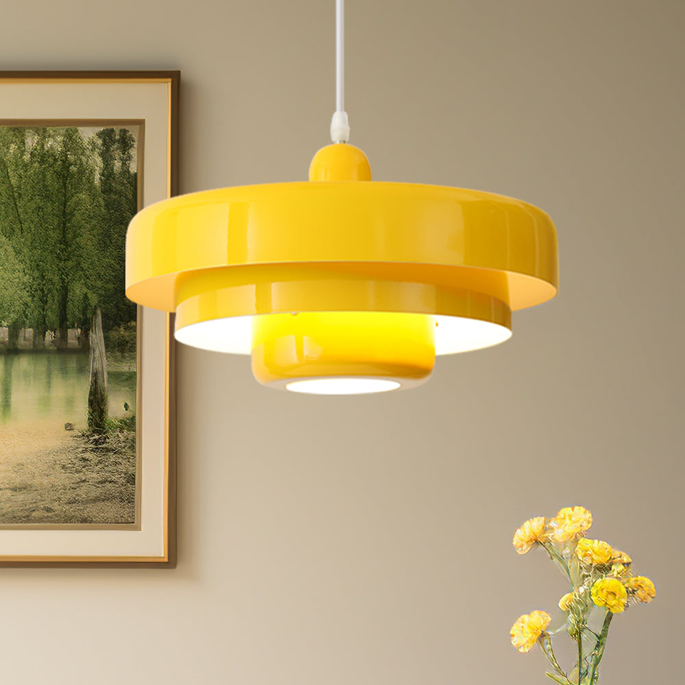 Lampa Wisząca Retrovia | Lampa Sufitowa Designerska | Geometryczna Forma Metalowa