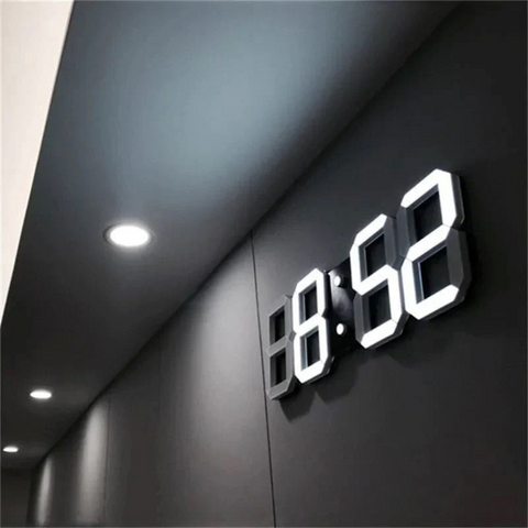 Zegar Ścienny Nyvox | Zegar Cyfrowy LED 3D | Nowoczesny Design