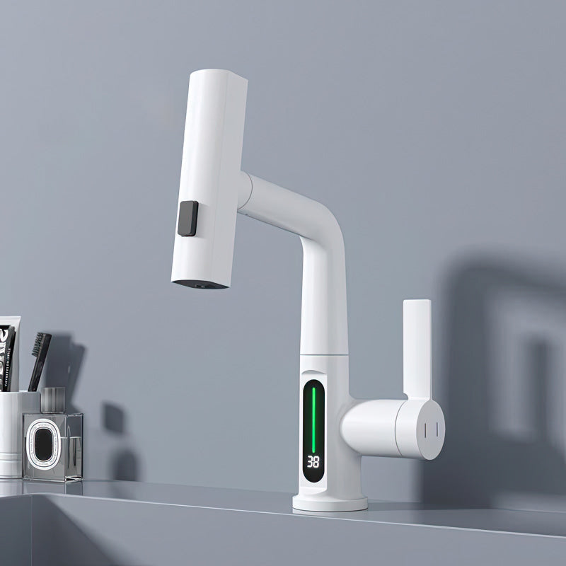 Kran z Wyświetlaczem LED | Inteligentna Bateria z Termometrem | 360° Wyciągana Wylewka