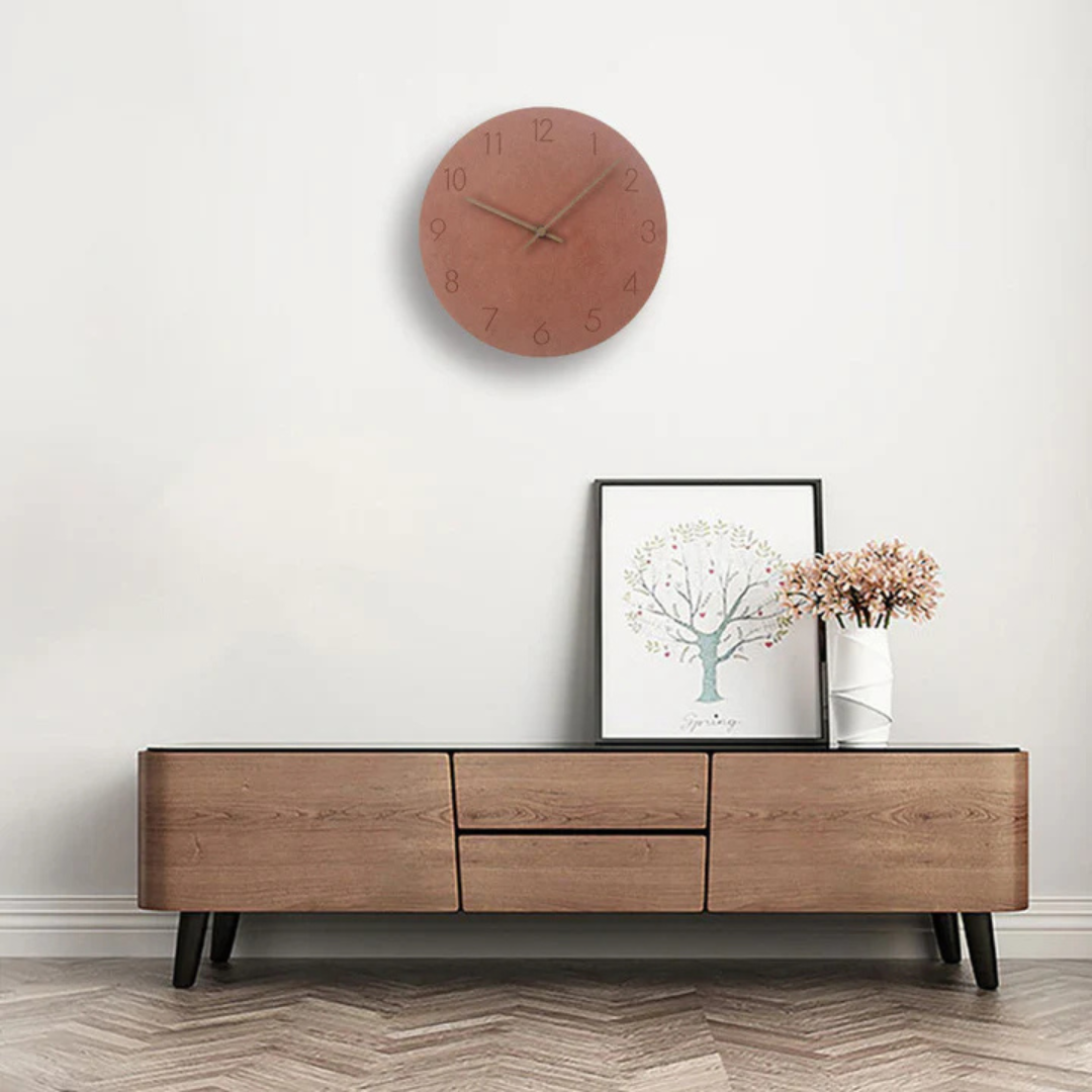 Zegar Ścienny Tiko | Minimalistyczny Zegar Drewniany | Cichy Mechanizm Kwarcowy
