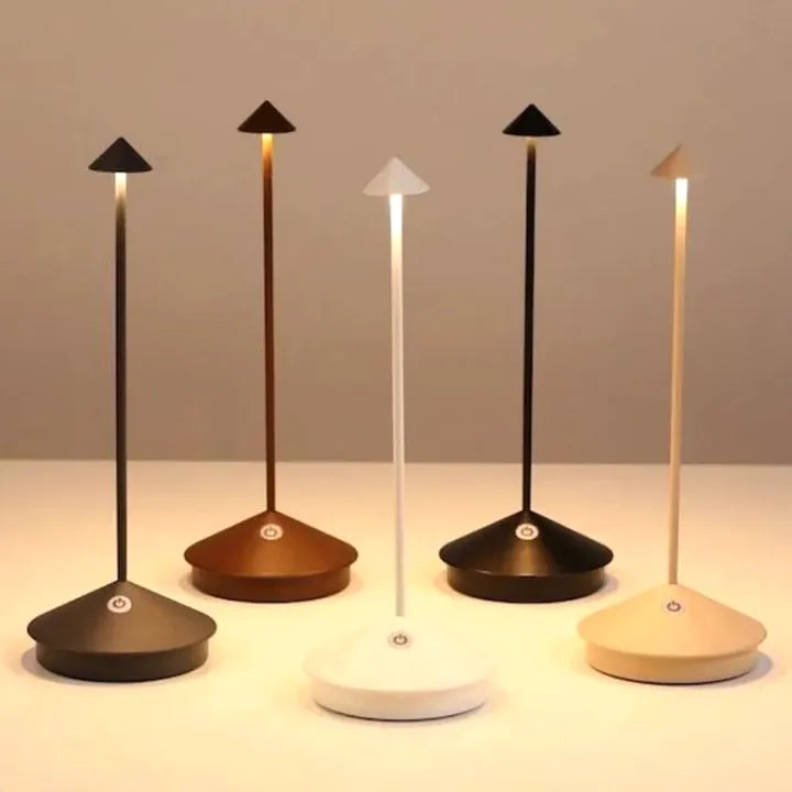 Lampa Bezprzewodowa Aria | Lampa Stolikowa Nowoczesna | Aluminiowa, Ściemniana, Do Użytku Wewnątrz i Na Zewnątrz