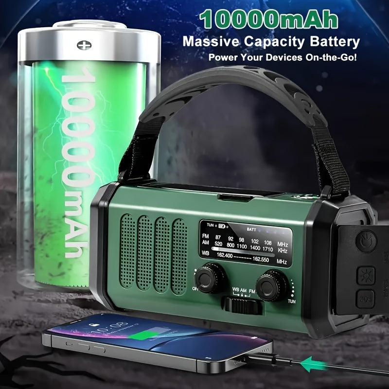 Radiobox Przetrwania | Radio Awaryjne z Latarką | Energia Słoneczna i Korbka