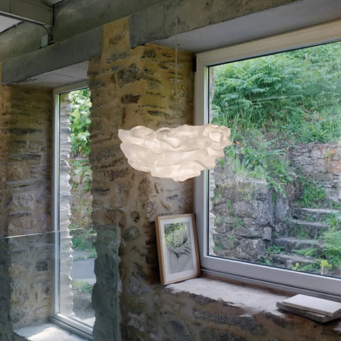 Lampa wisząca Nebula | Designerskie oświetlenie sufitowe | Stal nierdzewna w kształcie chmury