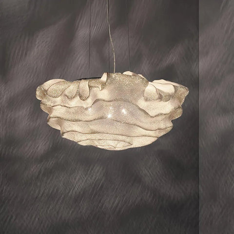 Lampa wisząca Nebula | Designerskie oświetlenie sufitowe | Stal nierdzewna w kształcie chmury