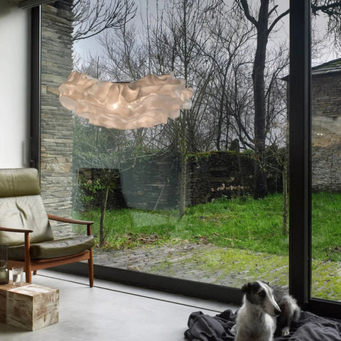 Lampa wisząca Nebula | Designerskie oświetlenie sufitowe | Stal nierdzewna w kształcie chmury