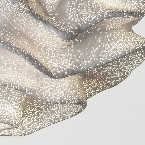 Lampa wisząca Nebula | Designerskie oświetlenie sufitowe | Stal nierdzewna w kształcie chmury