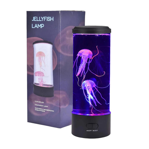 Lampa AquaLuma | Dekoracyjna Lampa LED z Meduzami | Akryl + USB