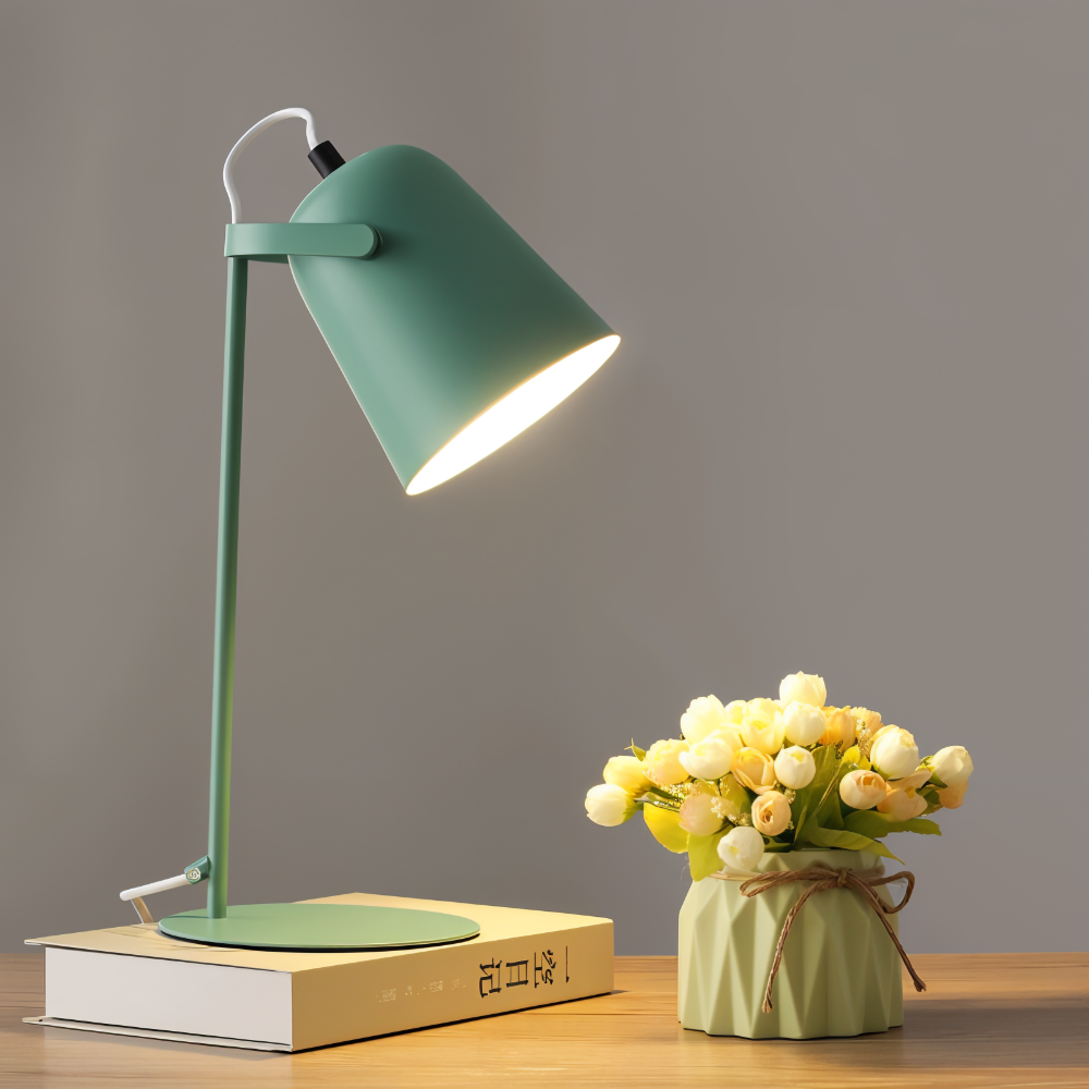 Lampka Biurkowa Mino | Regulowana Lampka Stołowa | Metalowa Konstrukcja
