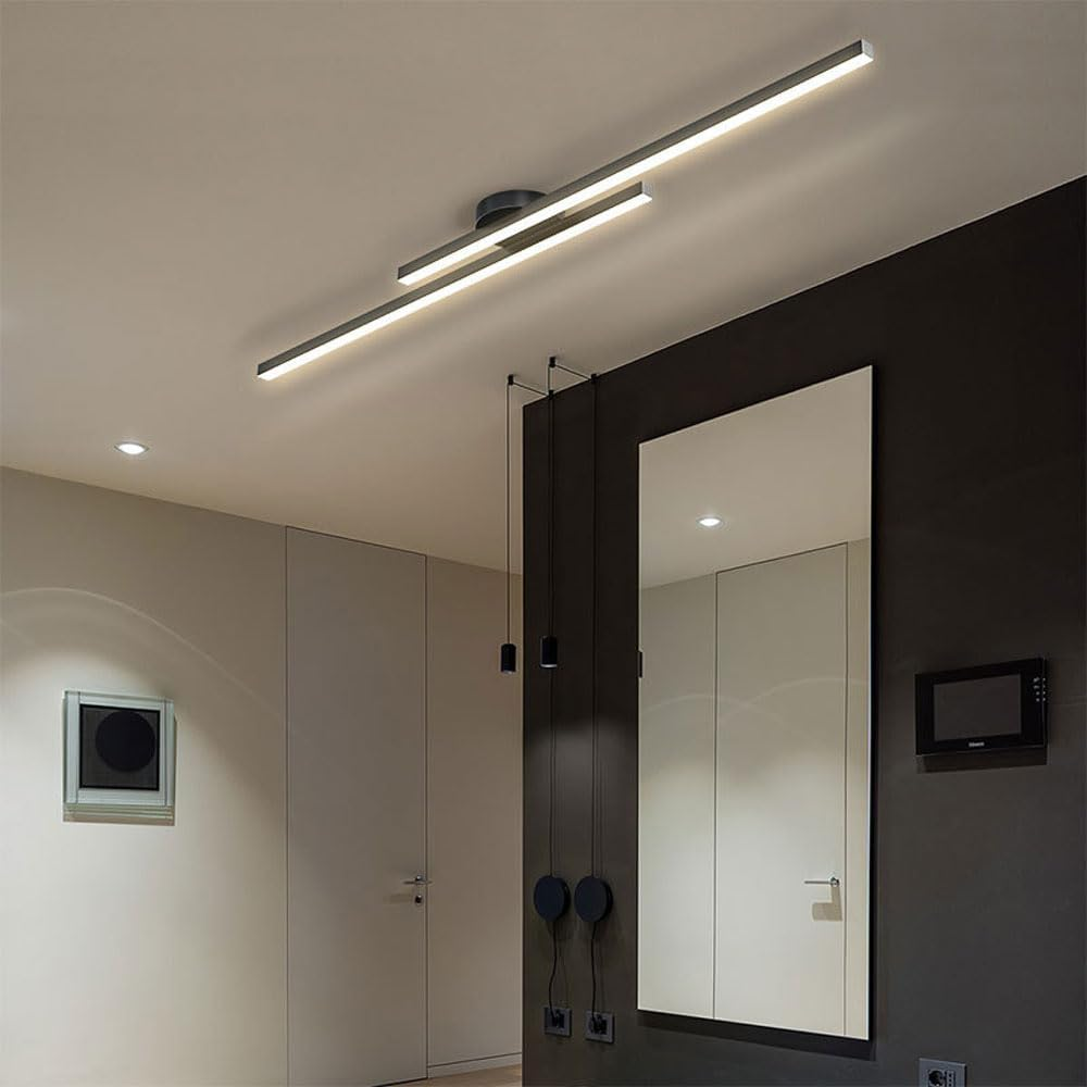 Lampa Sufitowa Linearis | Nowoczesne Oświetlenie LED | Złote Wykończenie