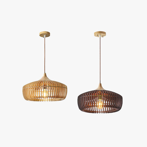 Lampa Sora | Lampa wisząca drewniana | Styl japońsko-skandynawski
