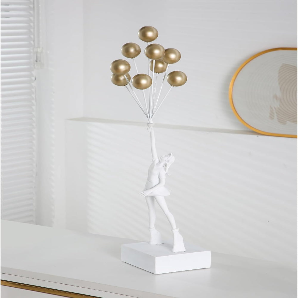 Balloon Dreams | Dekoracyjna figurka artystyczna | Rzeźba z żywicy z motywem balonów